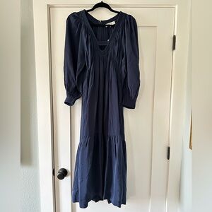 Sea New York Nyla Puff Sleeve Dress in Navy